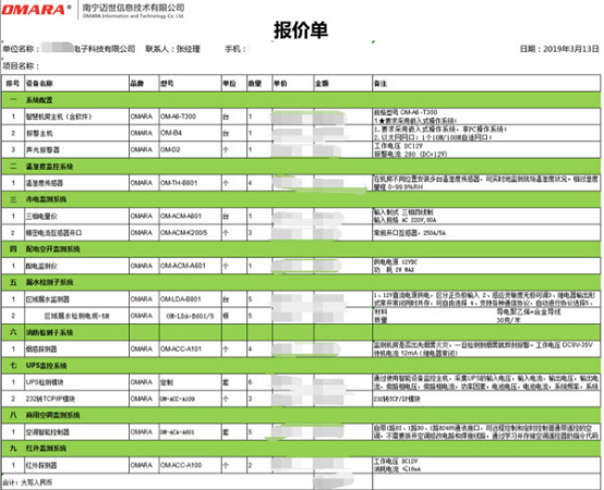 機柜環(huán)境監(jiān)控系統(tǒng)設(shè)備報價清單可靈活配置